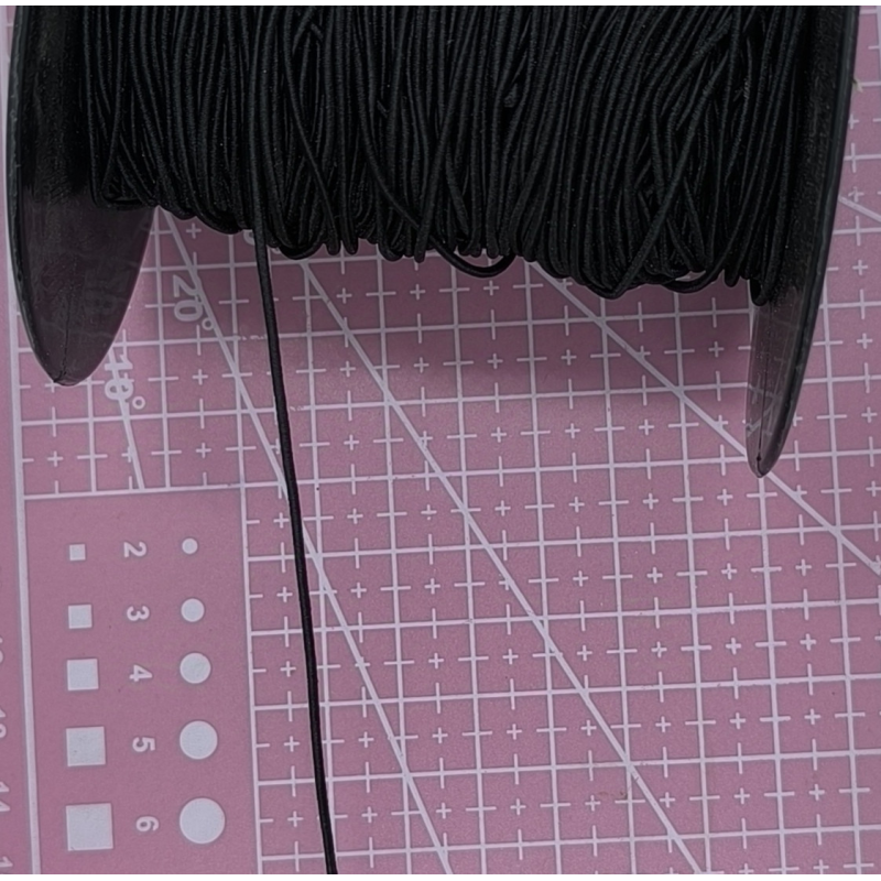 Гумка кругла 1 мм чорна Гумка кругла 1 мм чорна