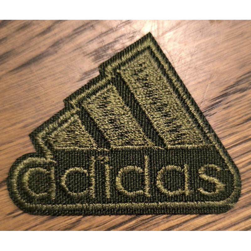 Аплікація для одягу спортивна хакі. Adidas.