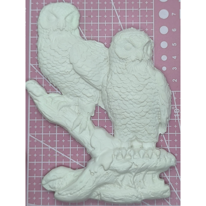 Гіпсовий барильєф. Декор для стіни. Сови