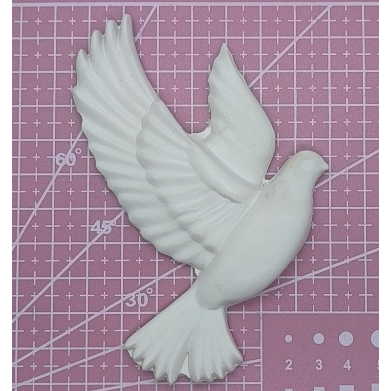 Гіпсовий барильєф. Декор для стіни. Блакитний.