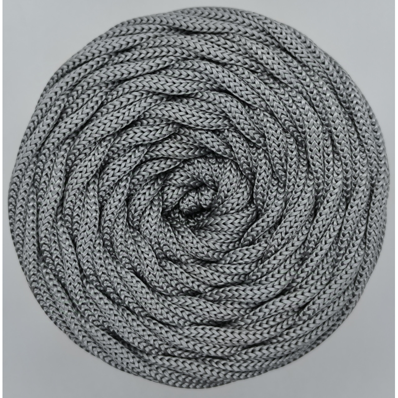 Шнур 5 мм сірий 53м