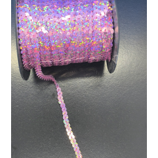 Паєтки на нитці круглі 6 мм, бузкові