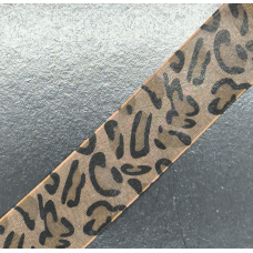 Стрічка органза 25 мм, Колір: леопардова