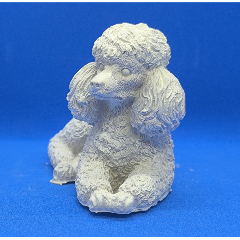 Гіпсова фігурка для розмальовування. Собака. Пудель лежить.