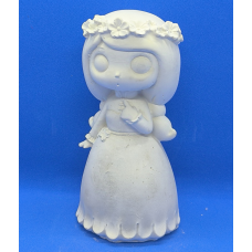 Гіпсова фігурка для розмальовування. Дівчинка з віночком.