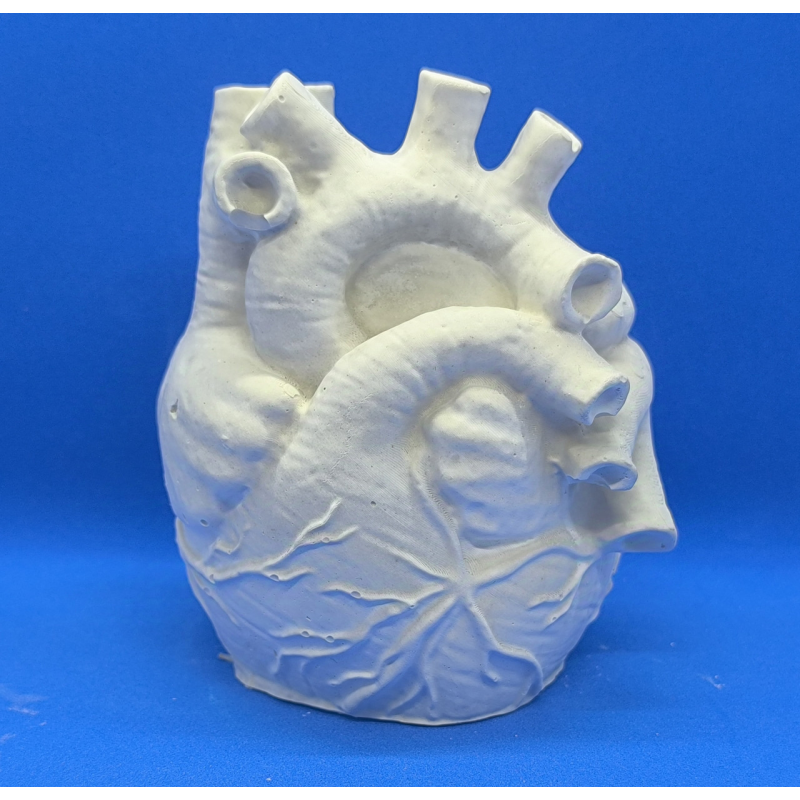 Підсвічник гіпсовий без покриття, Серце