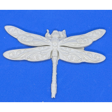 Гіпсовий барильєф. Декор для стіни. Стрикоза.