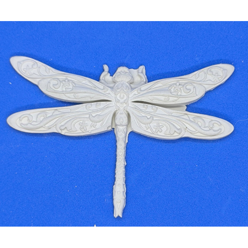 Гіпсовий барильєф. Декор для стіни. Стрикоза.