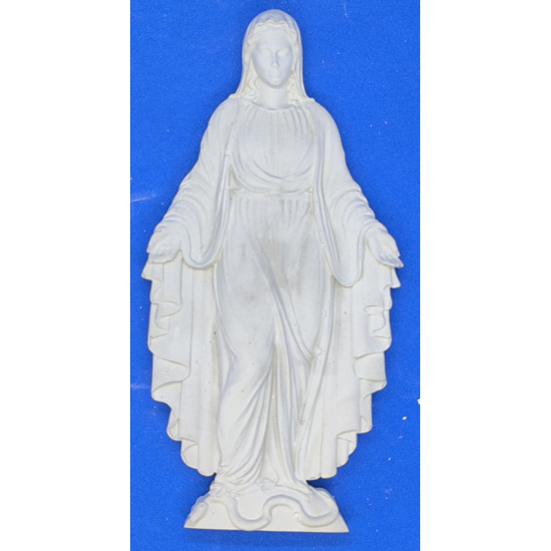 Гіпсовий барильєф. Декор для стіни. Діва Марія.