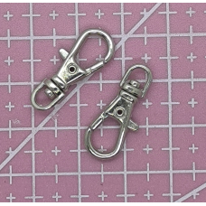 Карабін для сумки сріблястий 18 мм