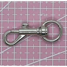 Карабін для сумки сріблястий 47 мм