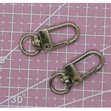 Карабін для сумки золотистий 33 мм