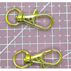 Карабін для сумки золотистий 30 мм