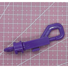 Карабін пластиковий бузковий 70 мм