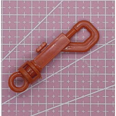 Карабін пластиковий червоний 70 мм