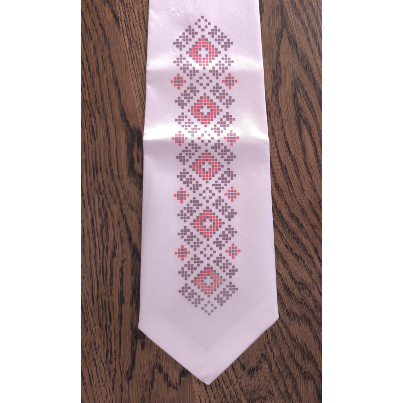 Заготівка жіночої краватки під вишивку бісером. Орнамент.