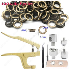 Пристрій для встановлення люверсів 10-15 мм із люверсами бронзового кольору