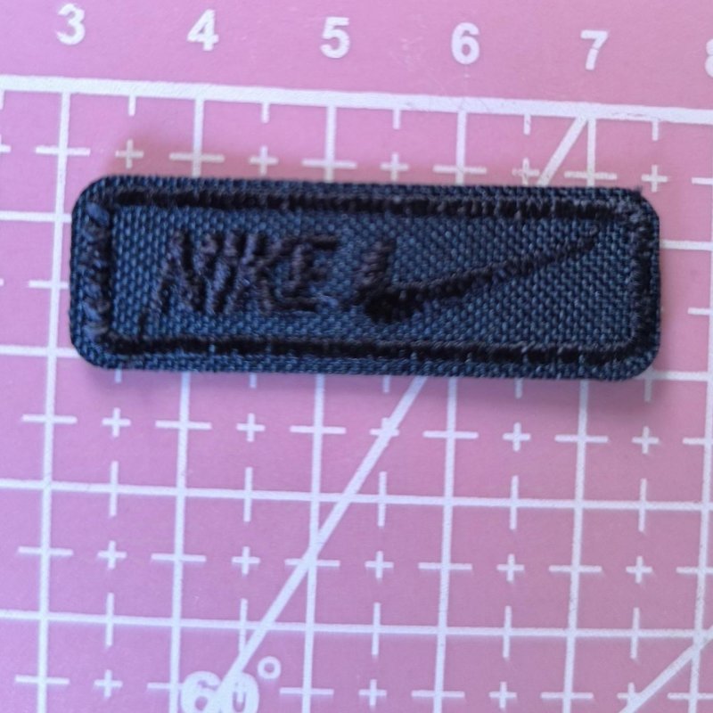 Аплікація для одягу спортивна прямокутна, синя. Nike.