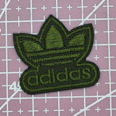 Аплікація для одягу спортивна хакі. Adidas.