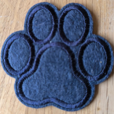 Аплікація для одягу. Лапка синя