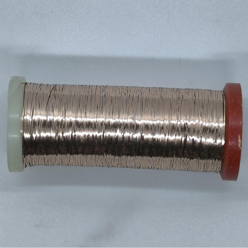 Нитка люрекс, персикова