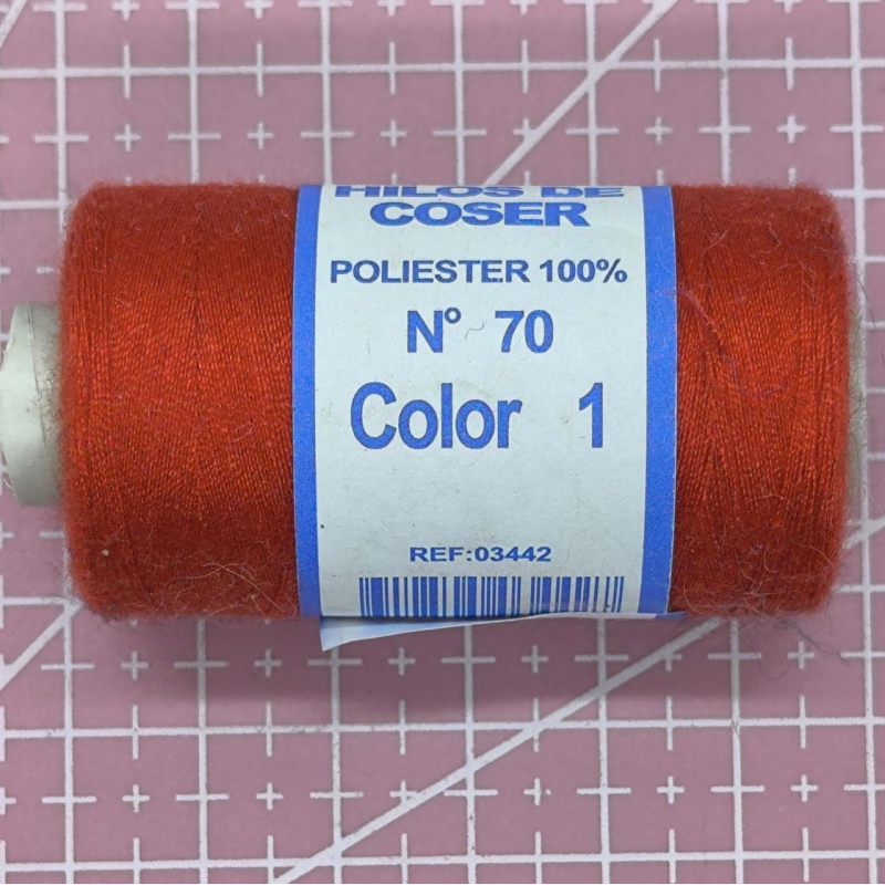 Нитки для шиття No70, червона