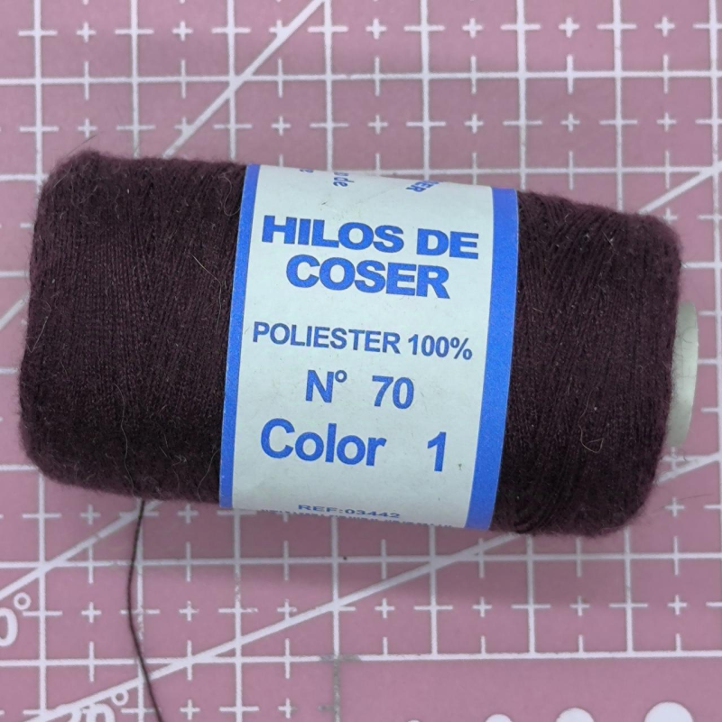 Нитки для шиття No70, бордова