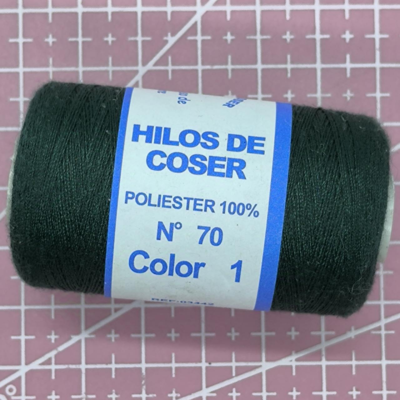 Нитки для шиття No70, темно-зелена