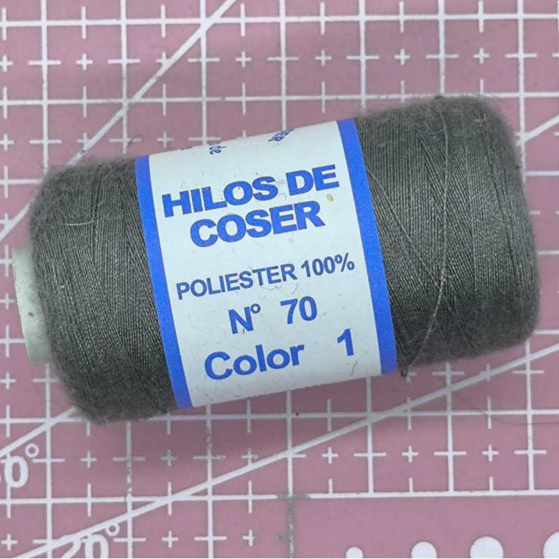 Нитки для шиття No70, сіра