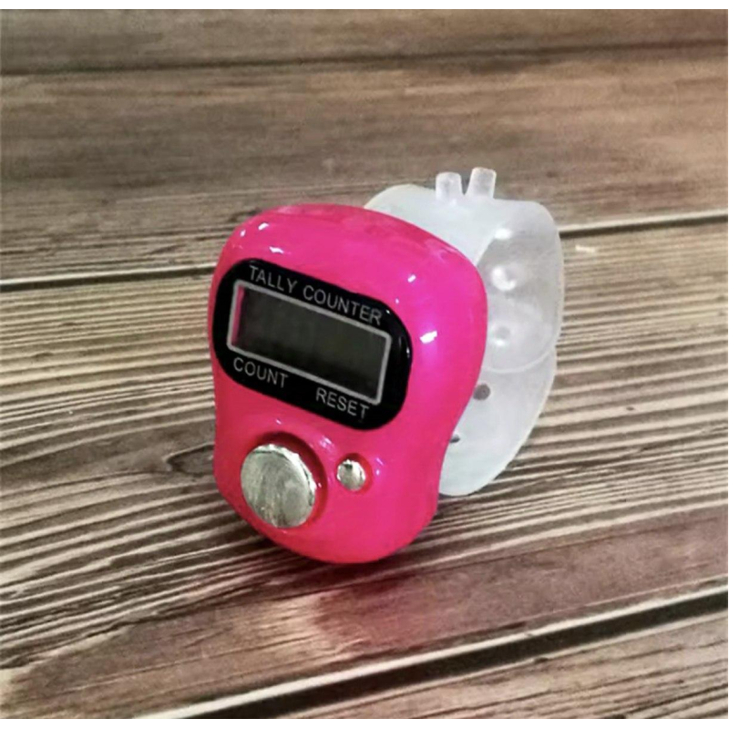 Лічильник рядів електронний, малиновий.