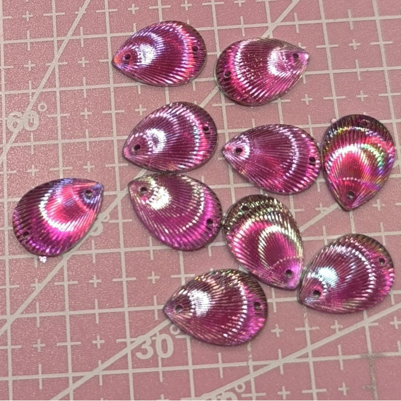 Стрази пришивні стрази 8Х18мм рожеві Стрази пришивні стрази 8Х18мм рожеві