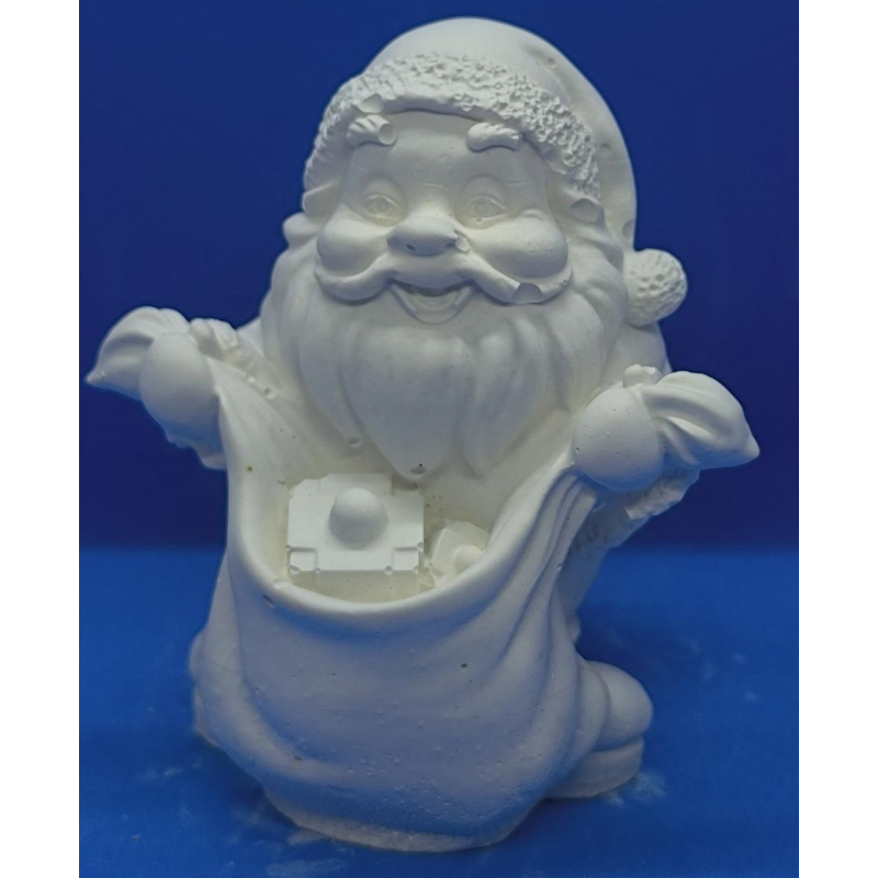 Гіпсова фігурка для розмальовування. Дід Мороз із подарунками. Гіпсова фігурка для розмальовування. Дід Мороз із подарунками.