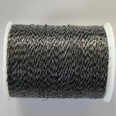 Нитка люрекс, чорно-сіра