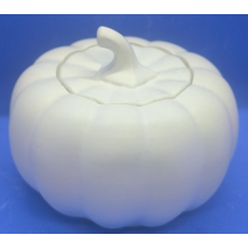 Підсвічник гіпсовий, гарбуз із кришкою.