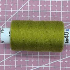 Нитки для шиття бавовняна, колір: жовта трава