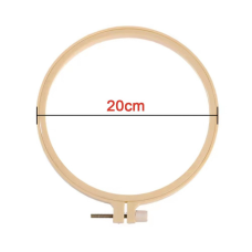 П“яльці пластикові для вишивки, бежеві 20 см