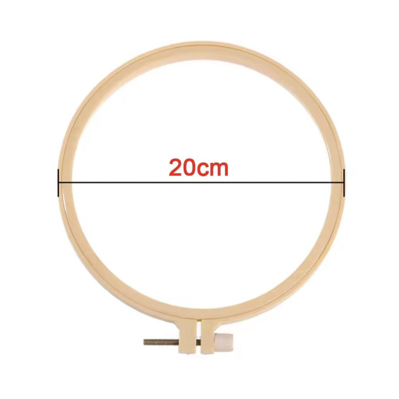 П“яльці пластикові для вишивки, бежеві 20 см