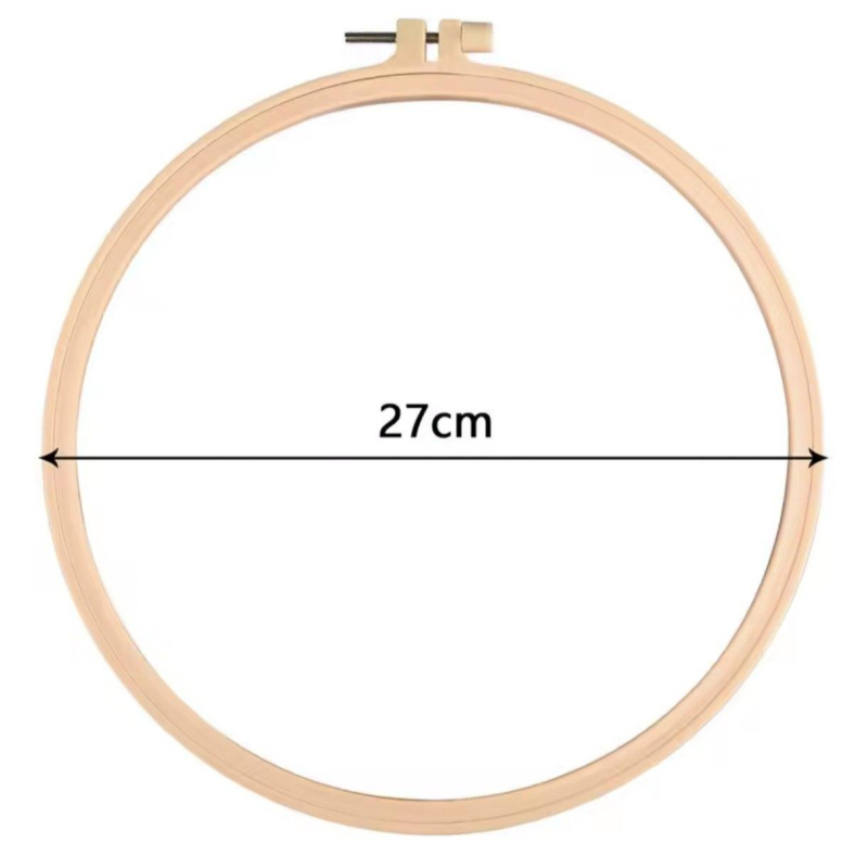 П“яльці пластикові для вишивки, бежеві 27 см