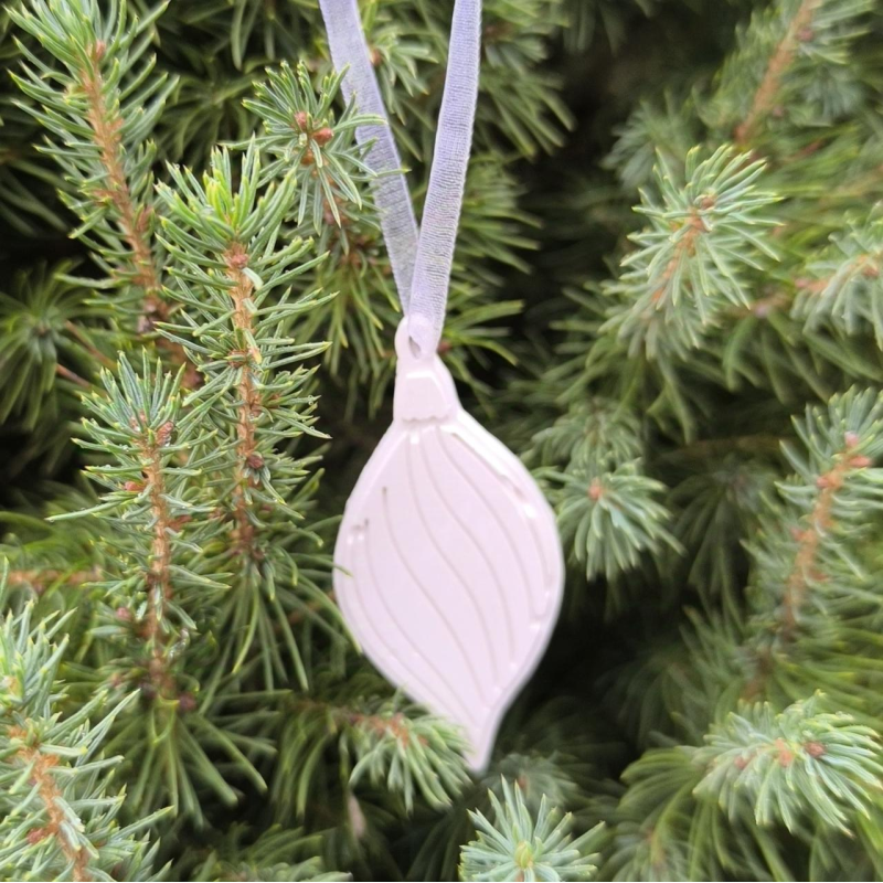 Гіпсова фігурка (барильєф) для розмальовування. Новорічна іграшка, міні. Конус 2.