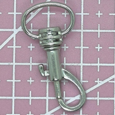 Карабін для сумки сріблястий 35 мм