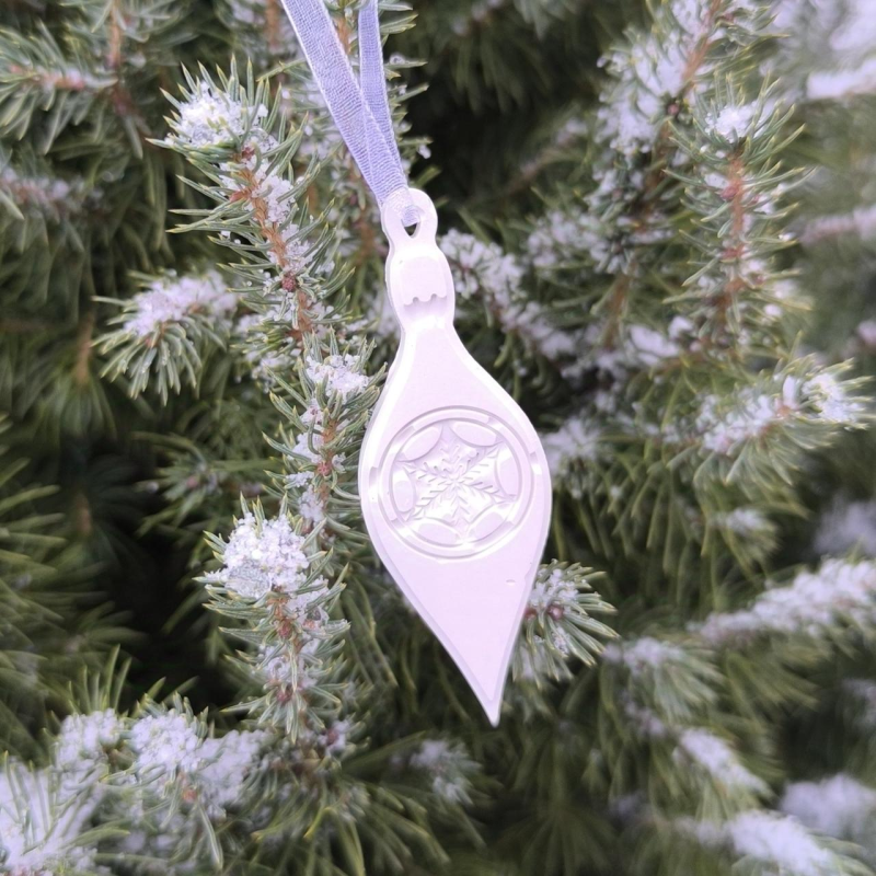 Гіпсова фігурка (барильєф) для розмальовування. Новорічна іграшка.Сосулька 4,