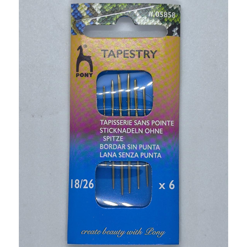 Голка Pony (Індія) вишивальна No18-26 6 шт.
