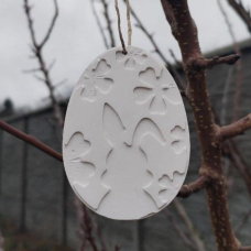 Гіпсова фігурка для розмальовування. Великодній декор. Яйце 1