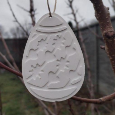 Гіпсова фігурка для розмальовування. Великодній декор. Яйце 2