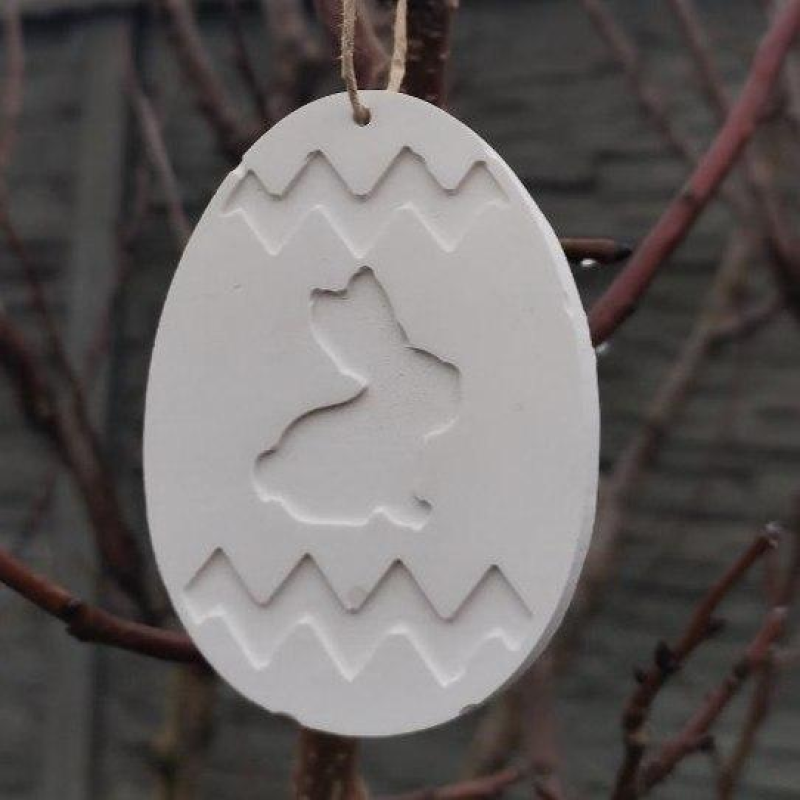 Гіпсова фігурка для розмальовування. Великодній декор. Яйце 4 Гіпсова фігурка для розмальовування. Великодній декор. Яйце 4