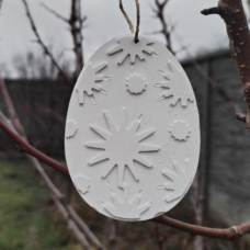 Гіпсова фігурка для розмальовування. Великодній декор. Яйце 6