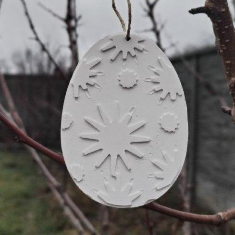 Гіпсова фігурка для розмальовування. Великодній декор. Яйце 6