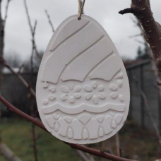 Гіпсова фігурка для розмальовування. Великодній декор. Яйце 7