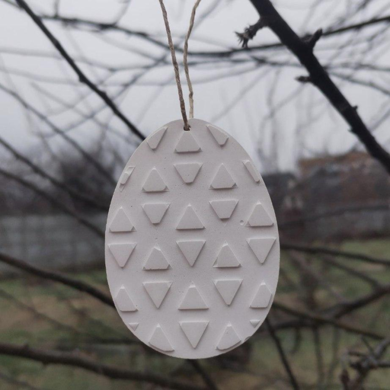 Гіпсова фігурка для розмальовування. Великодній декор. Яйце 8