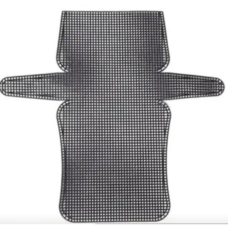 Канва для вишивання хрестиком пластикова для сумки, чорна Канва для вишивання хрестиком пластикова для сумки, чорна